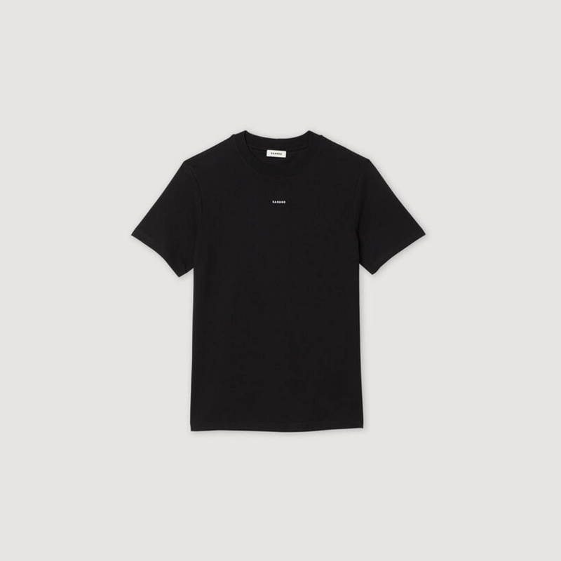 Sandro Short-sleeved T-shirt Black | SN-SDO65131