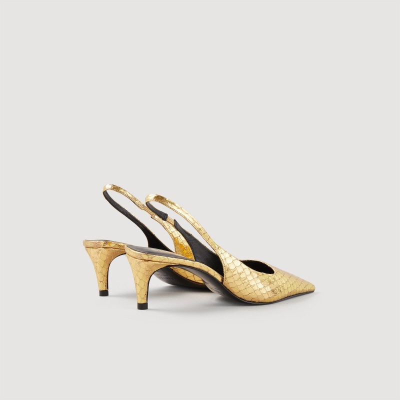 Sandro Slingback pumps Gold | SN-SDO64939