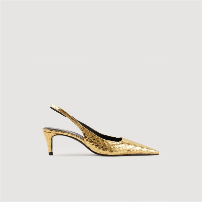 Sandro Slingback pumps Gold | SN-SDO64939