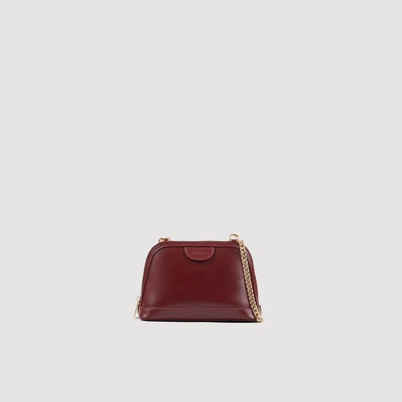 Sandro Smooth leather Rittah bag Bordeaux | SN-SDO64858