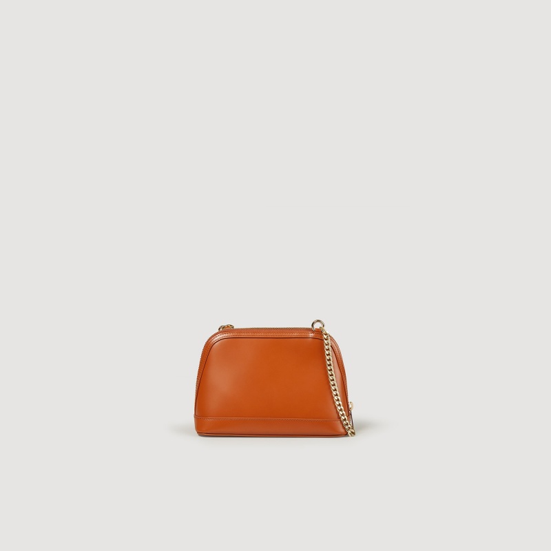 Sandro Smooth leather Rittah bag Caramel | SN-SDO64857