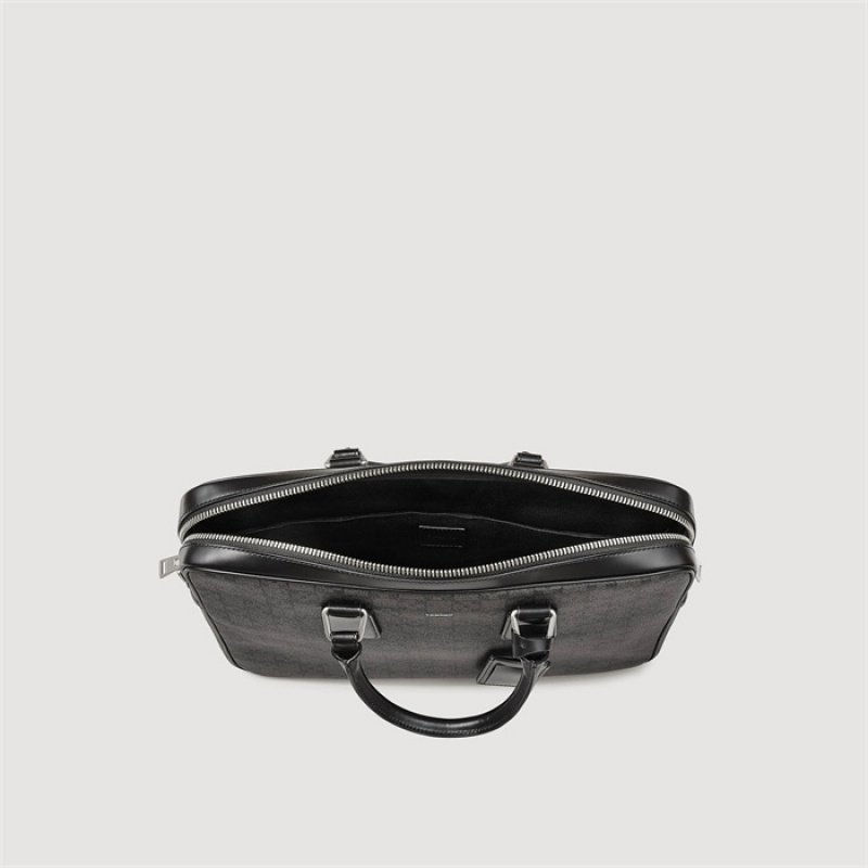 Sandro Square Cross briefcase Black | SN-SDO65412