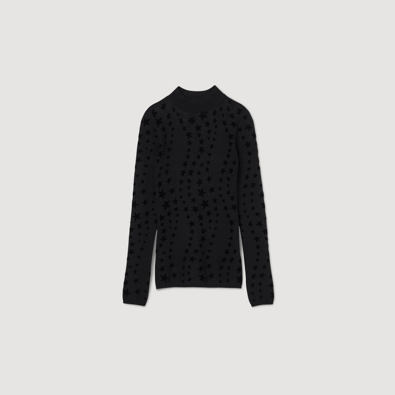 Sandro Starry sweater Black | SN-SDO64610