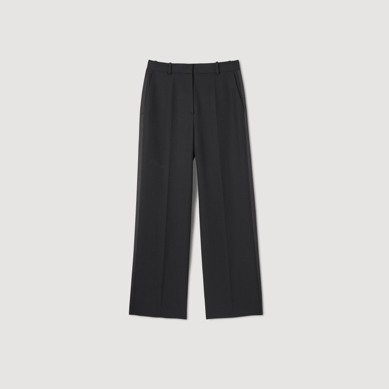 Sandro Straight-leg pants Black | SN-SDO64765