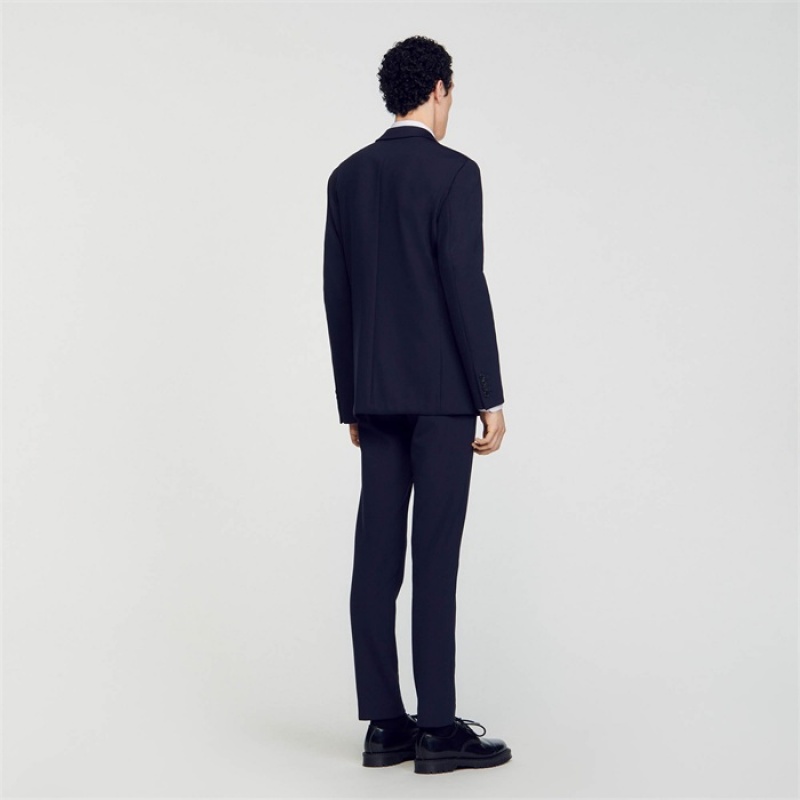 Sandro Suit jacket Navy Blue | SN-SDO65242