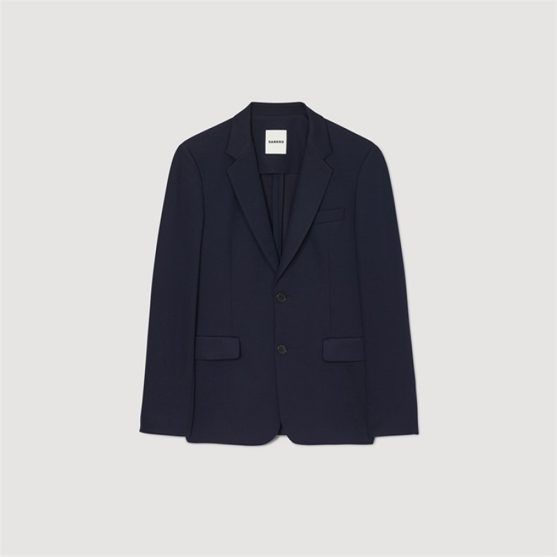 Sandro Suit jacket Navy Blue | SN-SDO65242