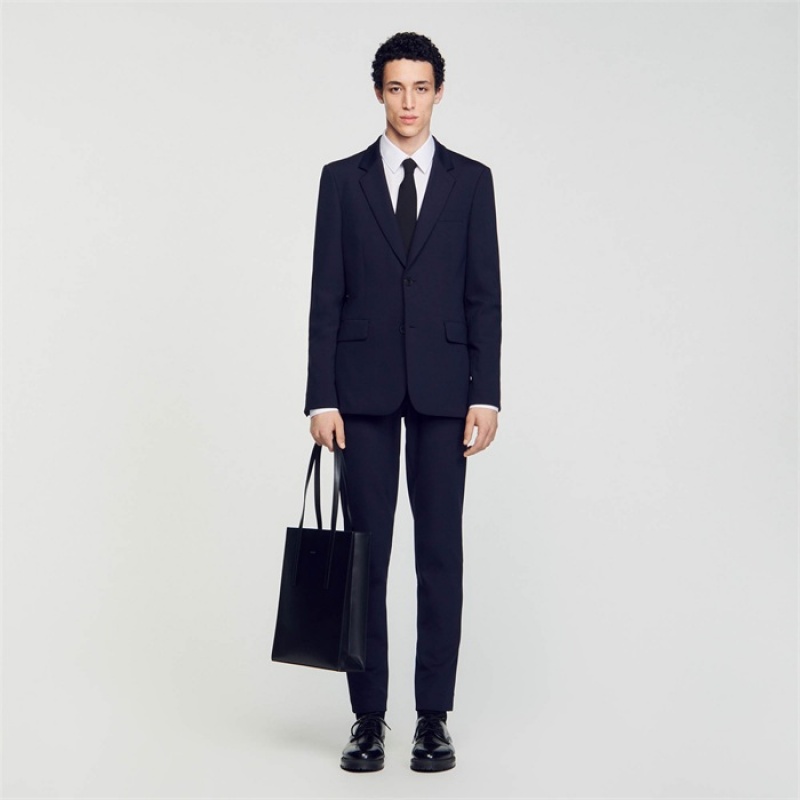 Sandro Suit jacket Navy Blue | SN-SDO65242