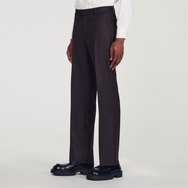 Sandro Suit pants Black Brown | SN-SDO65239