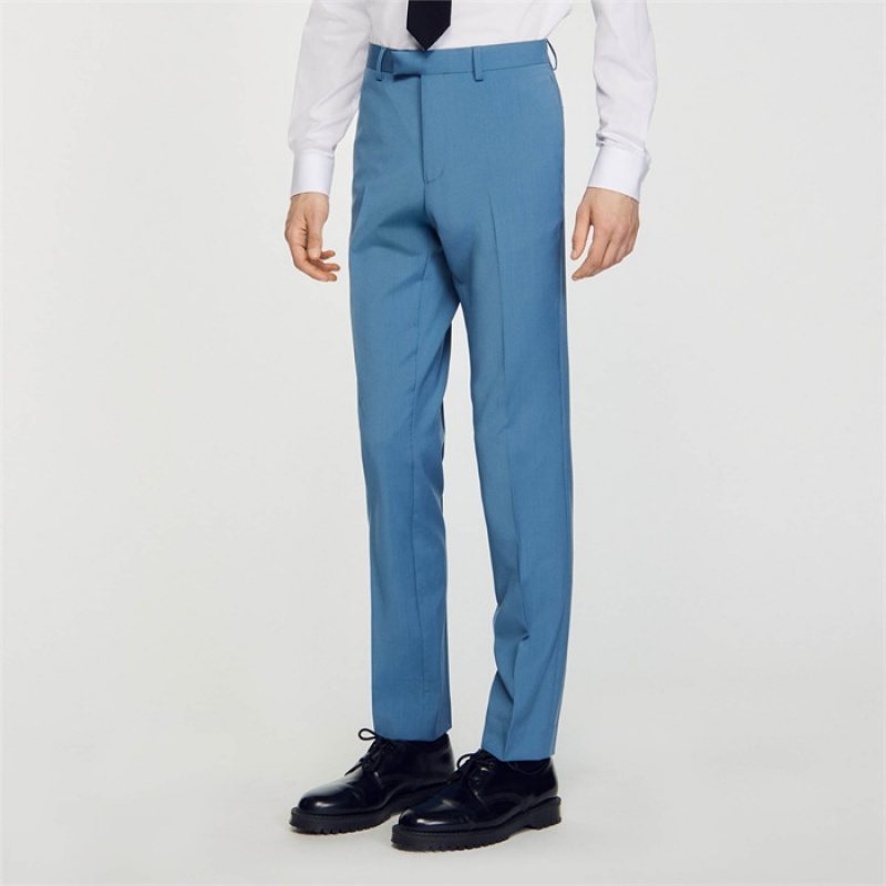 Sandro Suit trousers Blue Grey | SN-SDO65214