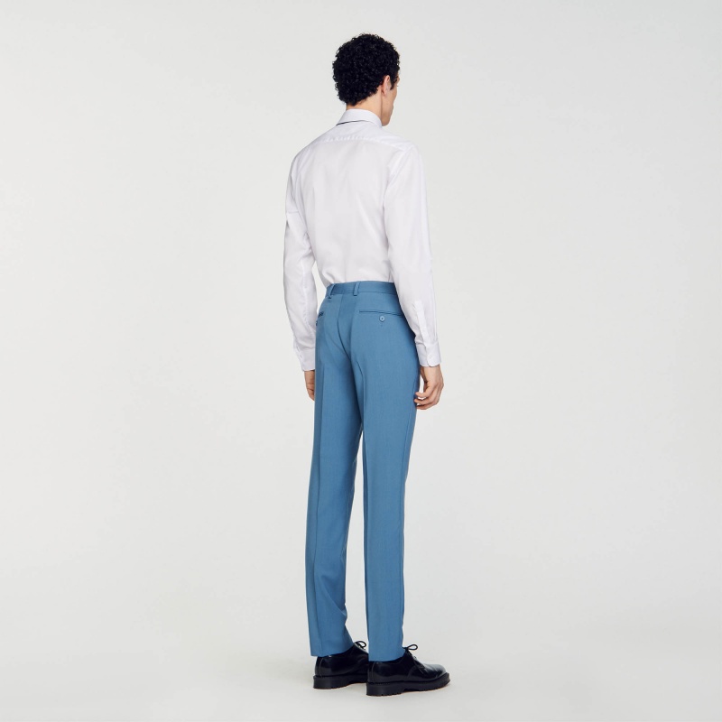 Sandro Suit trousers Blue Grey | SN-SDO65214