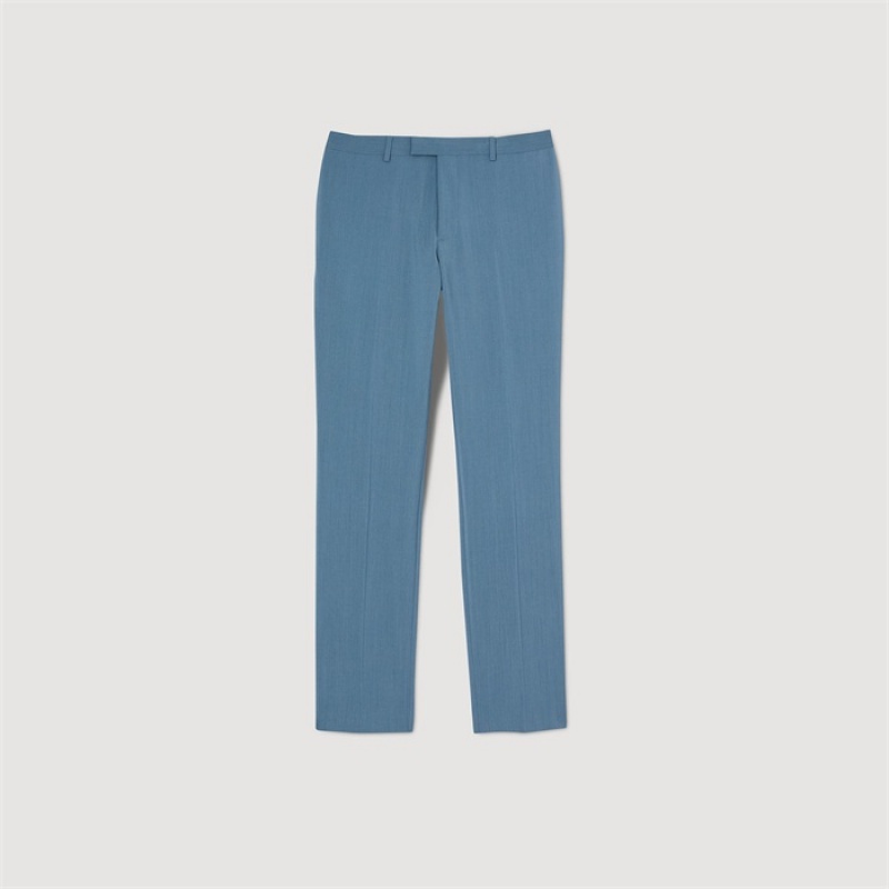 Sandro Suit trousers Blue Grey | SN-SDO65214