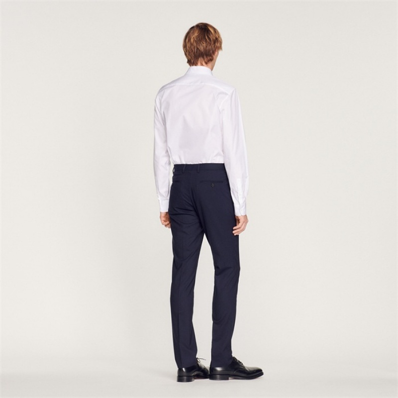 Sandro Suit trousers Navy Blue | SN-SDO65203