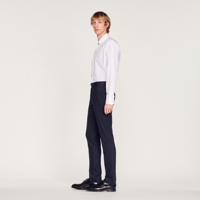 Sandro Suit trousers Navy Blue | SN-SDO65203