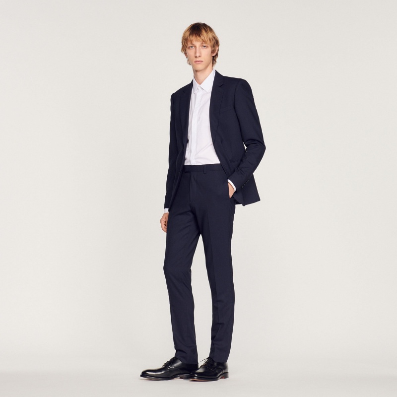 Sandro Suit trousers Navy Blue | SN-SDO65203