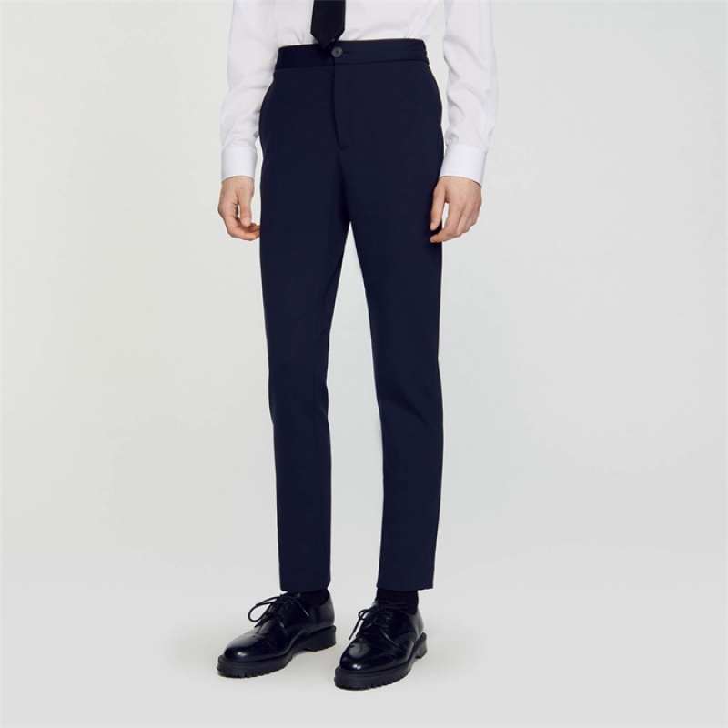 Sandro Suit trousers Navy Blue | SN-SDO65241