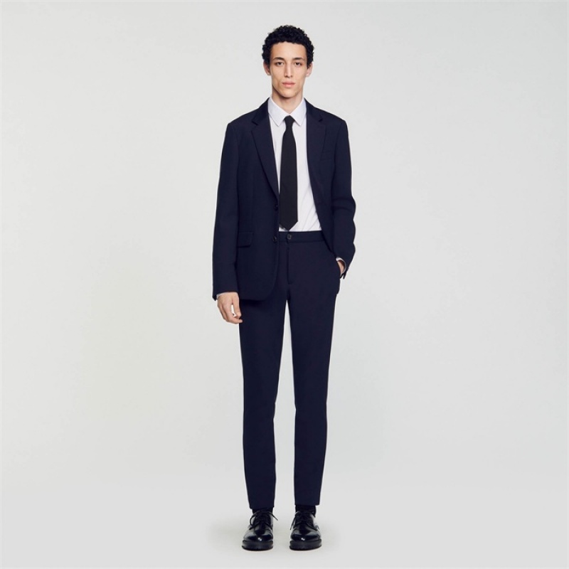 Sandro Suit trousers Navy Blue | SN-SDO65241