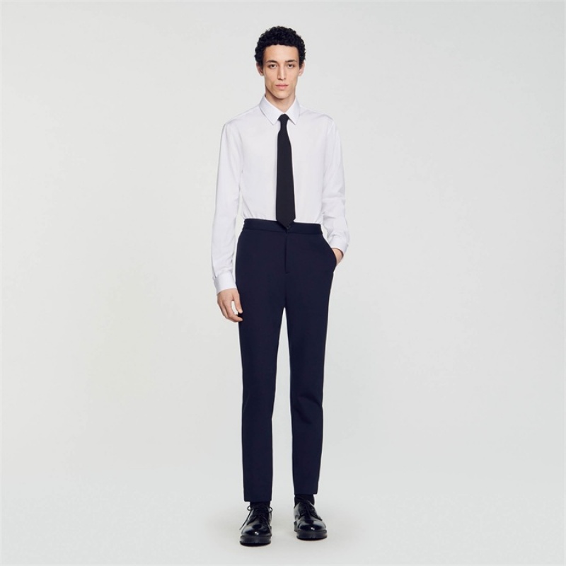 Sandro Suit trousers Navy Blue | SN-SDO65241