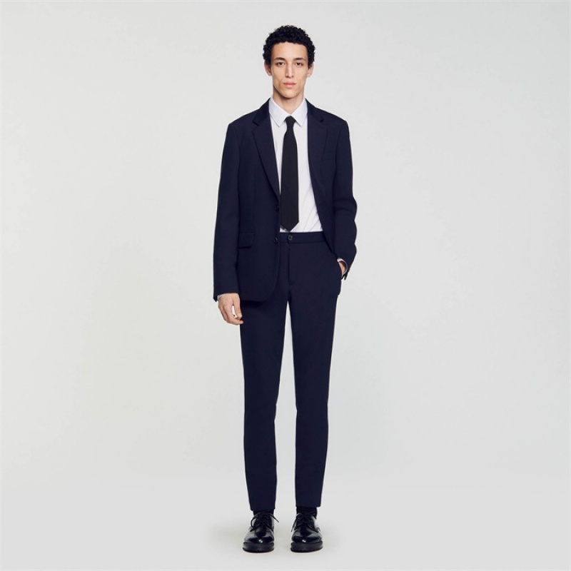 Sandro Suit trousers Navy Blue | SN-SDO65381