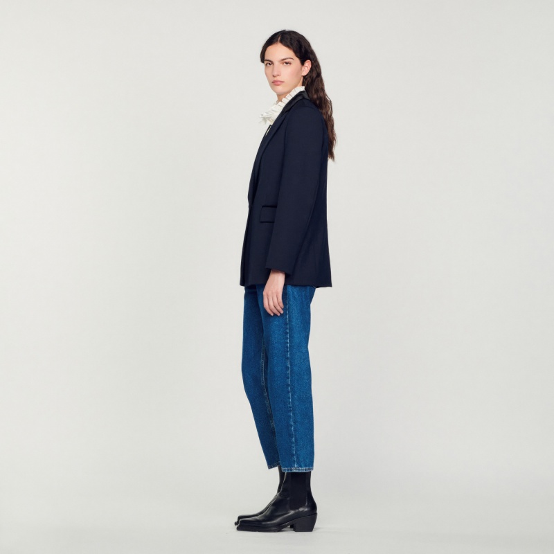 Sandro Tailored jacket Deep Blue | SN-SDO64463