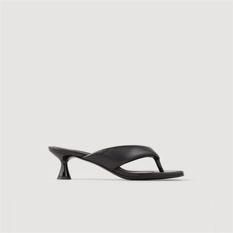 Sandro Toe-post mules Black | SN-SDO64940