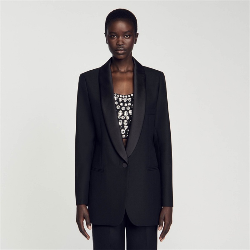 Sandro Tuxedo jacket Black | SN-SDO64439