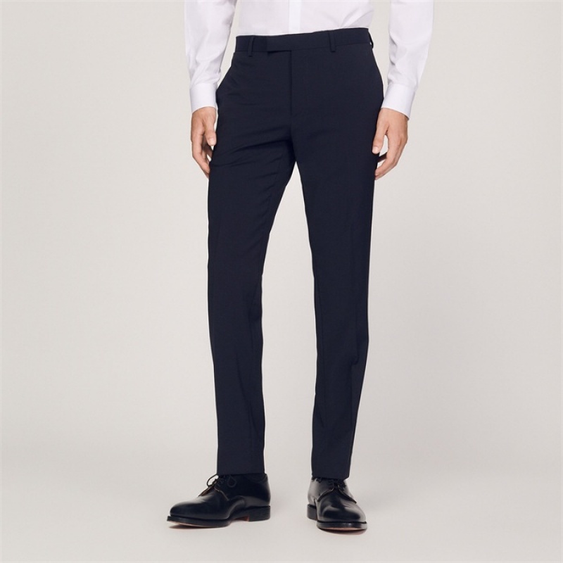 Sandro Tuxedo pants Navy Blue | SN-SDO65218