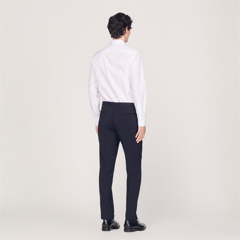 Sandro Tuxedo pants Navy Blue | SN-SDO65218