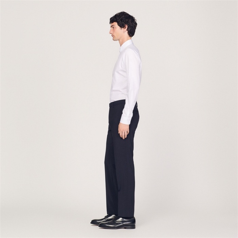 Sandro Tuxedo pants Navy Blue | SN-SDO65218