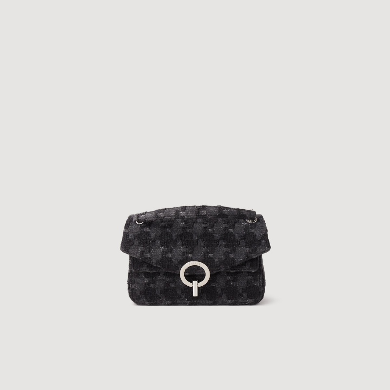 Sandro Tweed YZA bag Black | SN-SDO64849