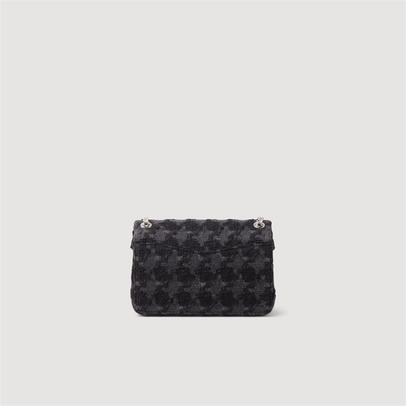 Sandro Tweed YZA bag Black | SN-SDO64849