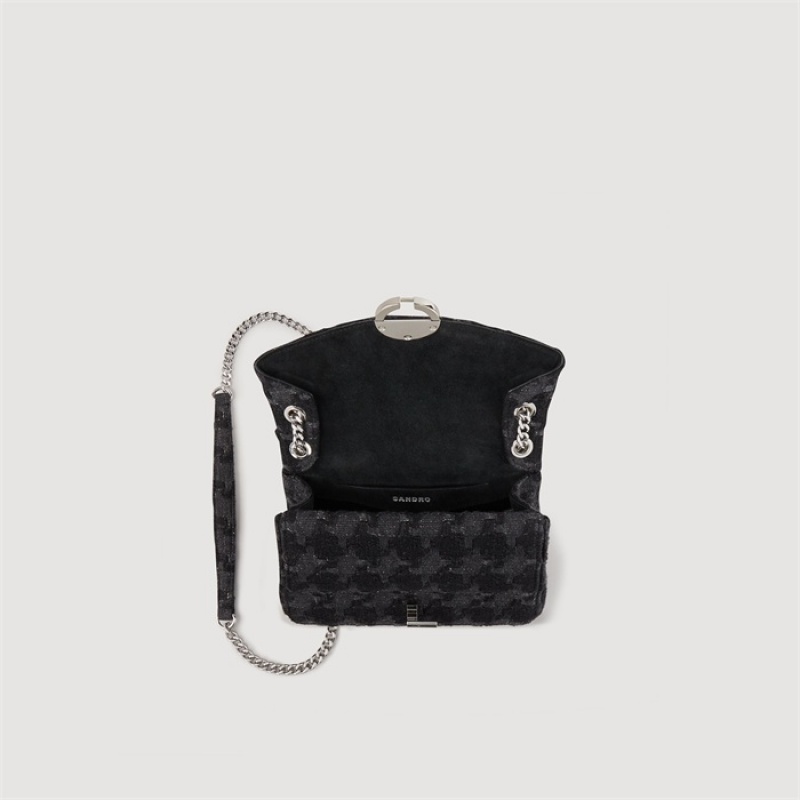 Sandro Tweed YZA bag Black | SN-SDO64849