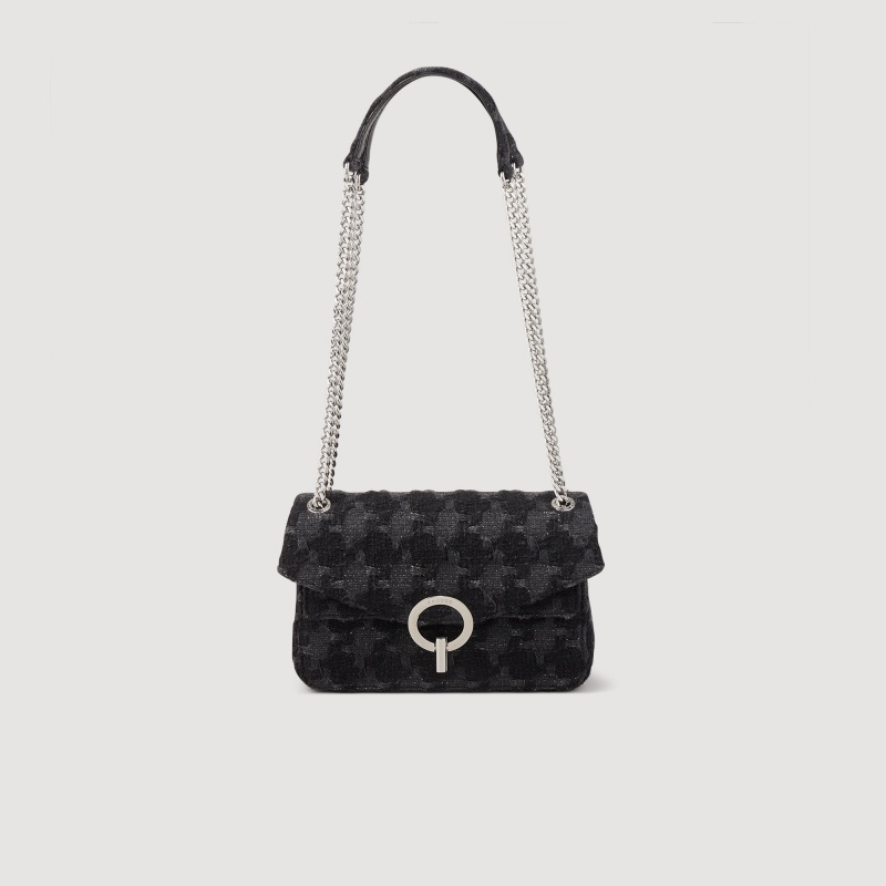 Sandro Tweed YZA bag Black | SN-SDO64849