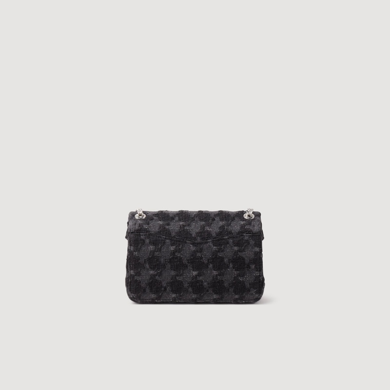 Sandro Tweed YZA bag Black | SN-SDO64880