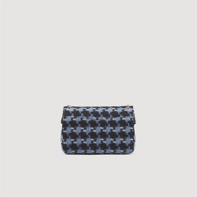 Sandro Tweed YZA bag Blue / Black | SN-SDO64846