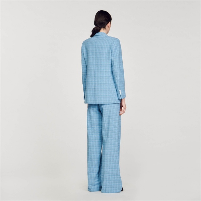 Sandro Tweed suit jacket Blue | SN-SDO64485