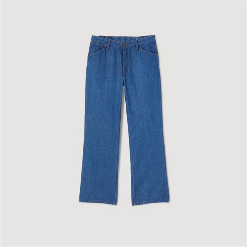 Sandro WRANGLER faded jeans Raw-denim | SN-SDO65383