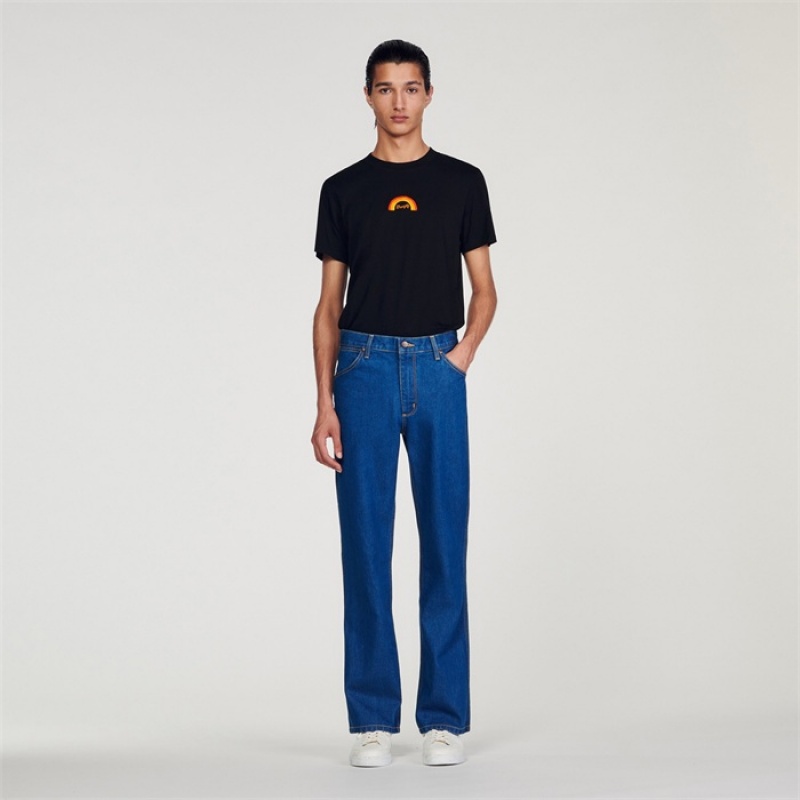 Sandro WRANGLER faded jeans Raw-denim | SN-SDO64817