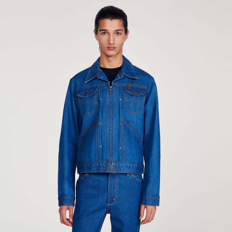 Sandro WRANGLER jacket Raw-denim | SN-SDO65162