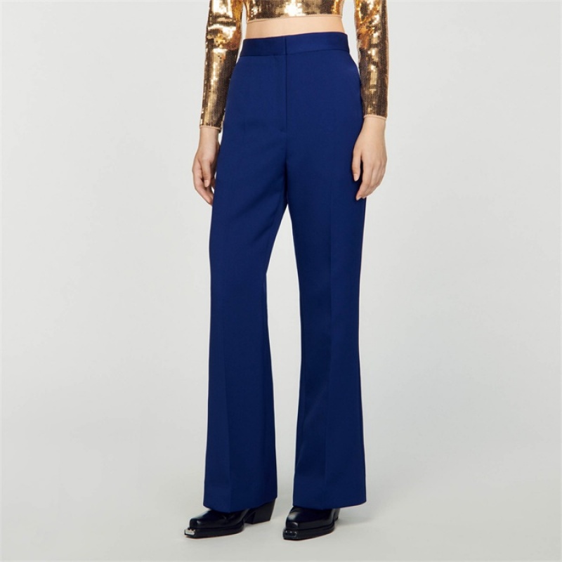 Sandro Wide leg pants Blue | SN-SDO64770