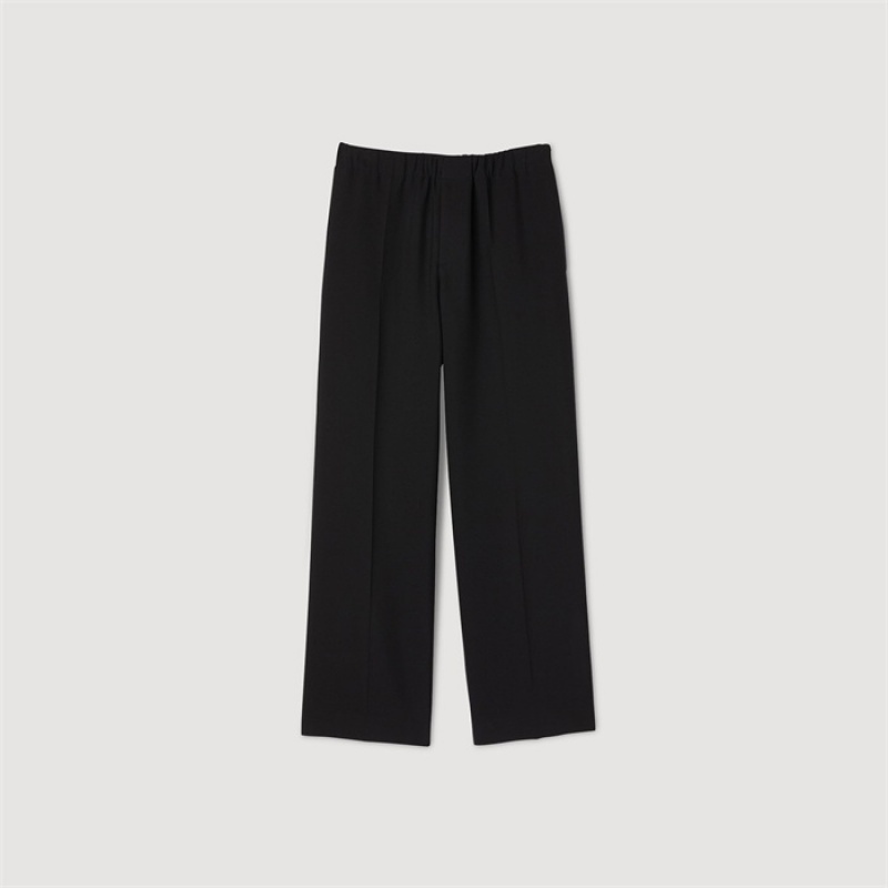 Sandro Wide-leg pants Black | SN-SDO65346