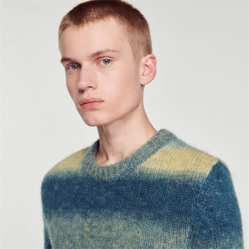 Sandro Wool and alpaca sweater Blue | SN-SDO65268