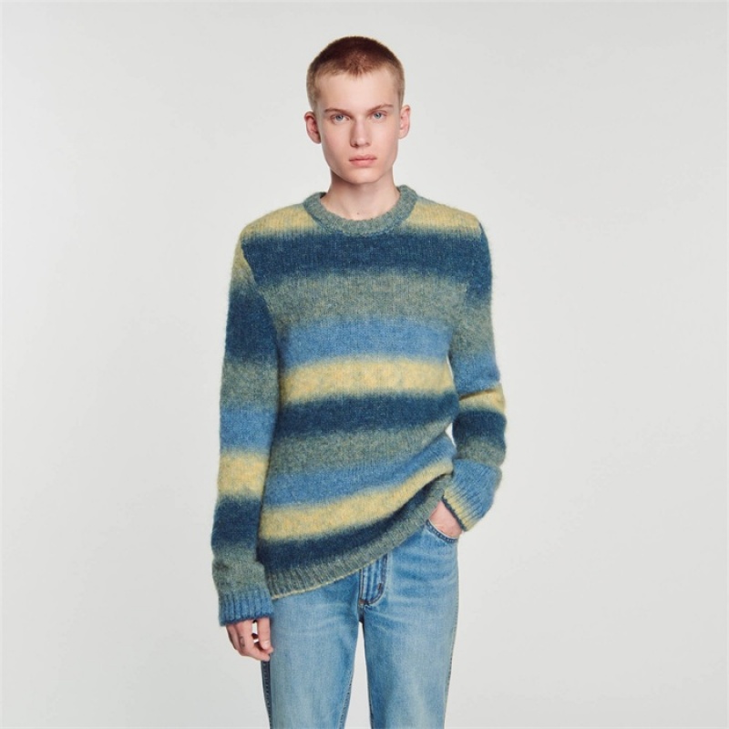 Sandro Wool and alpaca sweater Blue | SN-SDO65268