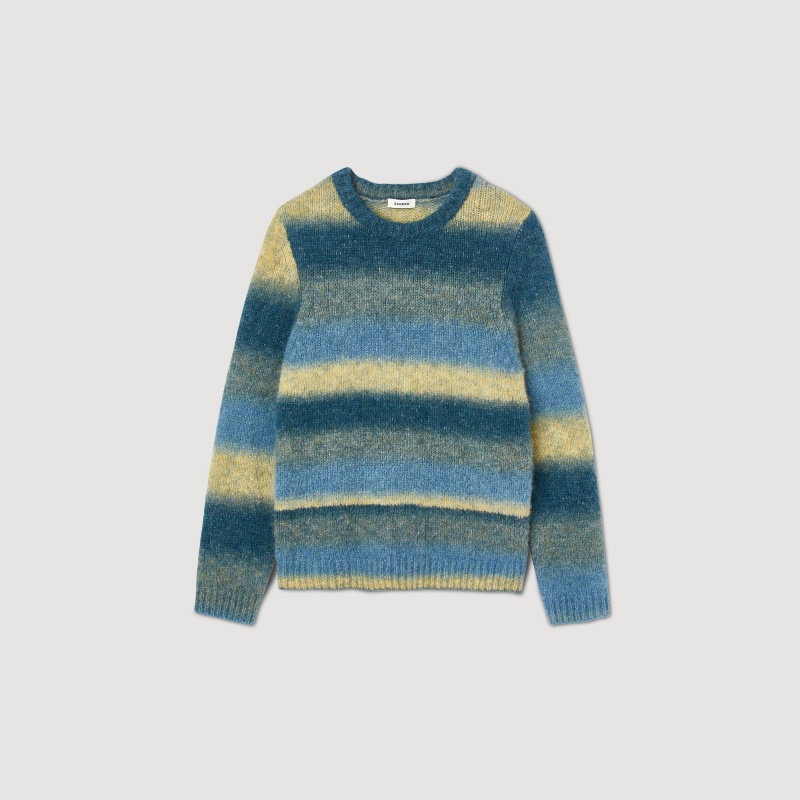 Sandro Wool and alpaca sweater Blue | SN-SDO65268