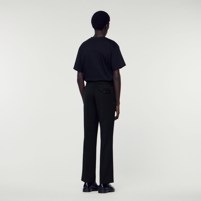 Sandro Wool blend pants Black | SN-SDO65340