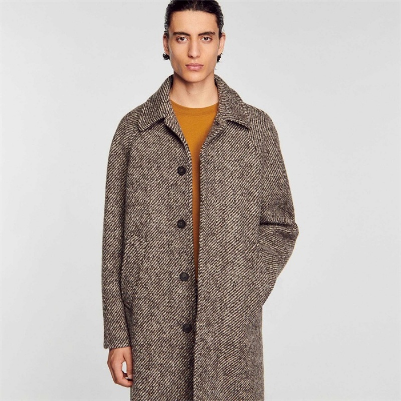 Sandro Wool coat Brown | SN-SDO65190