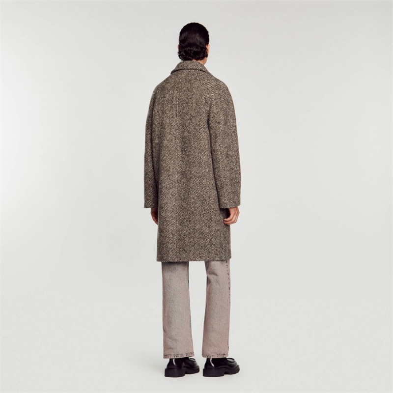 Sandro Wool coat Brown | SN-SDO65190