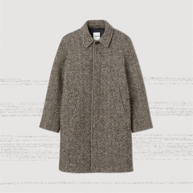 Sandro Wool coat Brown | SN-SDO65190