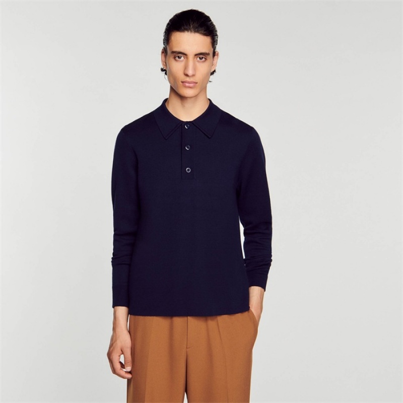 Sandro Wool jumper Blue | SN-SDO65269