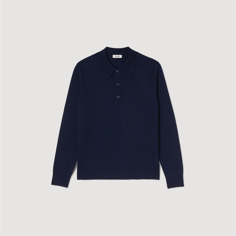 Sandro Wool jumper Blue | SN-SDO65269