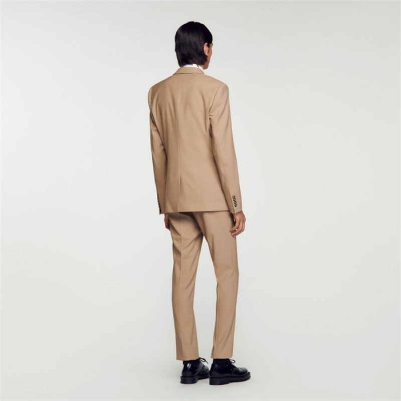 Sandro Wool suit jacket Beige | SN-SDO65219